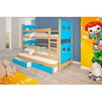 Triple trundle Bed MARTA 3 in STOCK